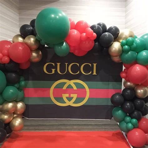 gucci print balloons|gucci themes for party.